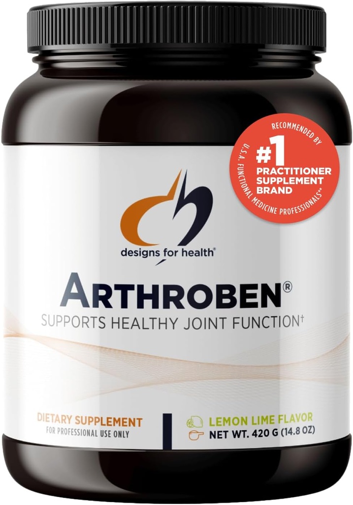 Sağlık Arthroben Lemon Lime Flavor için tasarımlar - Collagen Peptides Toz + Botanikler Sağlıklı Anonimleri Desteklemek için - Drink İçecek Mix, Non-GMO (30 Hizmet / 420g)