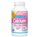 21st Century Vitamins Calcium 500 Plus Extra D Caplets, 400 Count