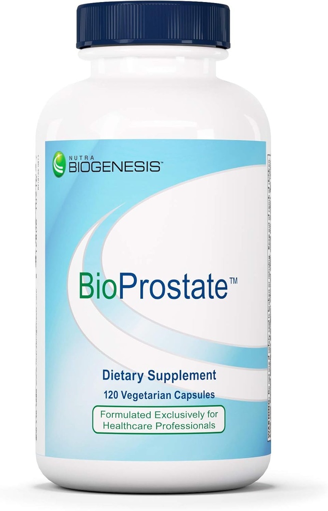 Nutra BioGenesis BioProstate - Erkekler için Prostate Health Supplements for Men, Urination Flow Support with Candy Seed, Nettle & Pygeum - 120 Vegan Capsules