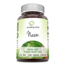 Amazing India Neem (Made with Natural Neem Leaf) 500 mg Veggie Capsules Supplement | Non-GMO | Gluten Free | Made in USA | Uygun for Vegetarians (240)