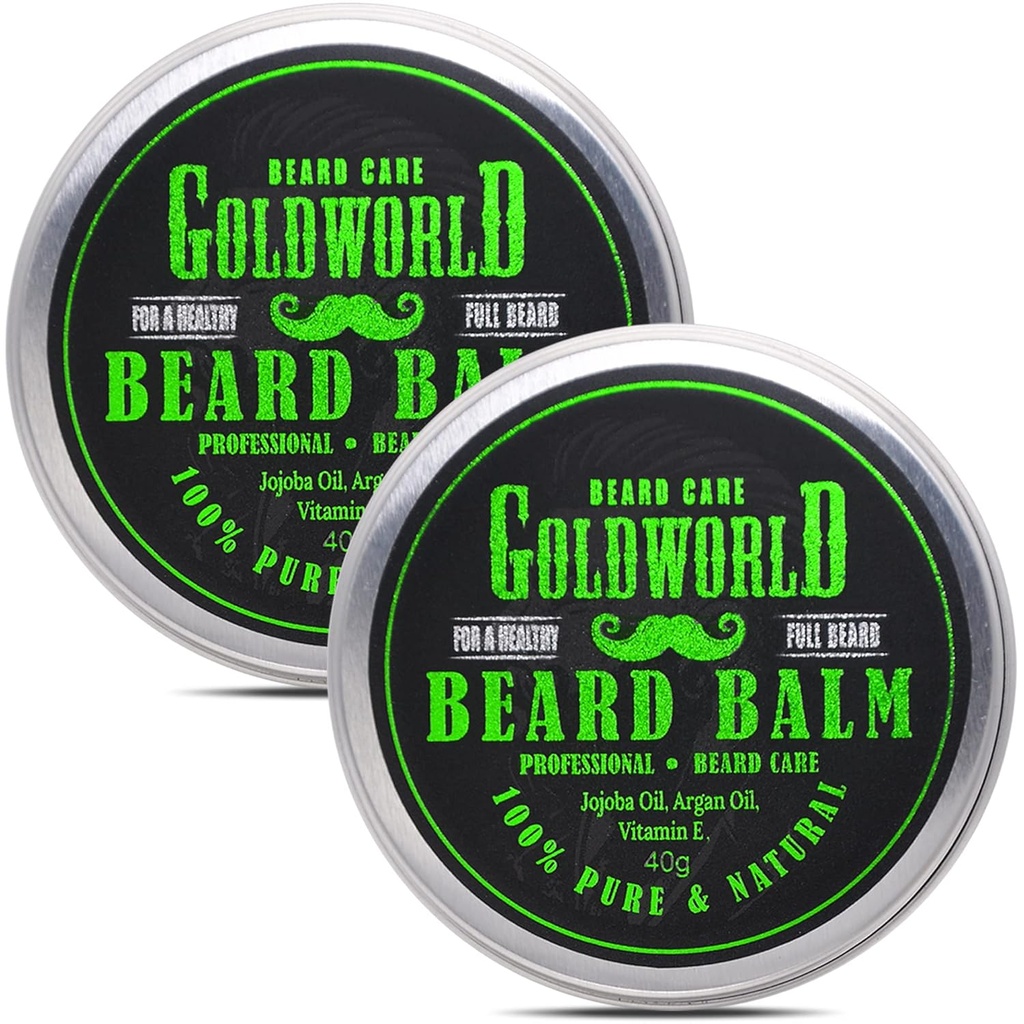 GoldWorld 2 συσκευασία γέμιση βάλσαμο για το γεννητό γαμπρό, Beard Care
