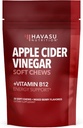 Apple Cider Vinegar Chews with Vitamin B12 and Folate - Ideal ACV Supplements for Energy and Digestive Health - 30 Count - Bireysel olarak yuvarlandı - karma Berry Flavor, Vegan - 1 Ay Supply