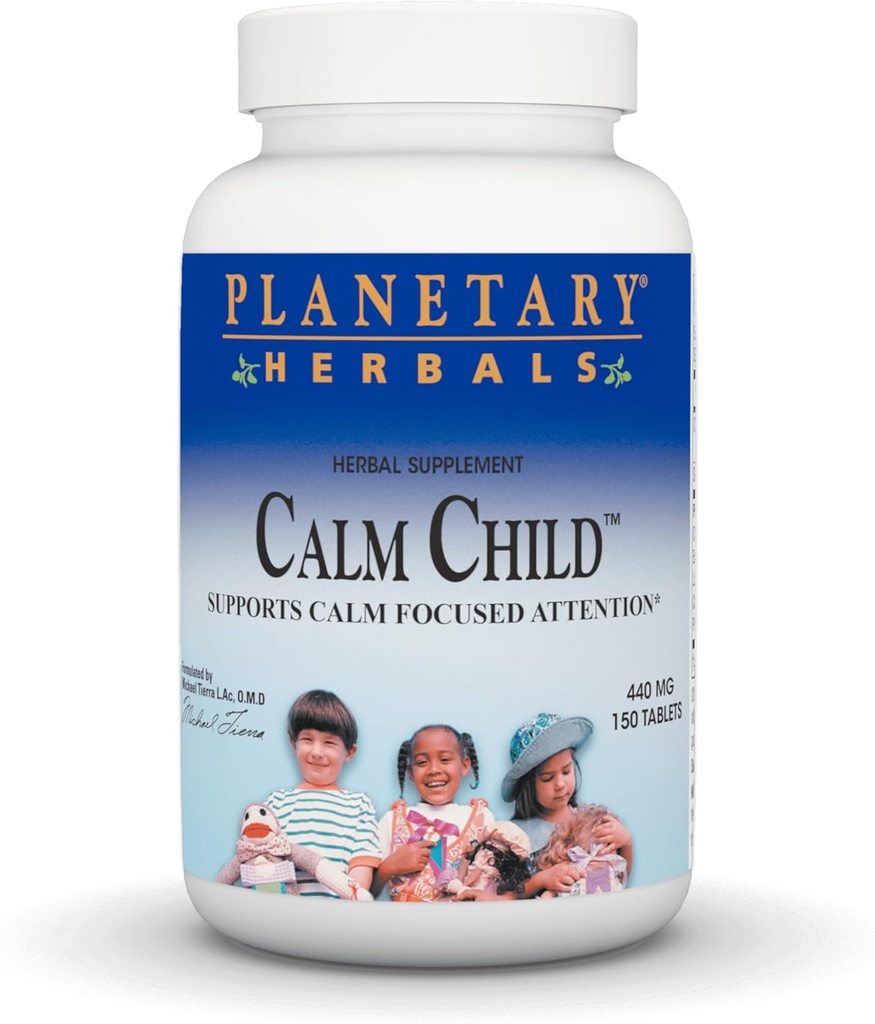 Gezegensel Herbals Calm Çocuk, Destekler Calm Focused Dikkat*, 440 mg - 150 Tablet