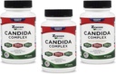 Zenesis Labs Candida Kompleks Cleanse Detox Caprylic Acid Supplement, Oregano Extract, Probiyotiks, Enzymes - Bulk 180 Capsules, 90 Day Supply (60 Capsules/Bottle)