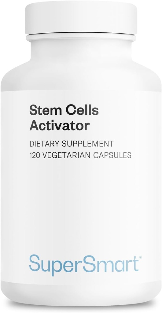 Supersmart Stem Hücreleri Activator (Advanced Formula) - Astragaloside, Fuidocan - Natural Stem Hücreleri Tamam | Non-GMO & Gluten Free - 120 Vegetarian Capsules