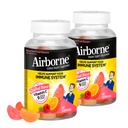 Airborne 750mg Vitamin C Immune Support Supplement Gummies for Adults, Assorted Fruit Flavor, Gluten Free Crafted Blend with Powerful Antioxidants Vitamins A C & E, 42 Gummies (2 Pack)