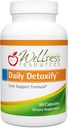 Wellness Resources Daily Detoxify with Silymarin, Dandelion, RA Lipoic Acid, NAC, Chlorella ve More for Liver Support and Comprehensive Detoxification (90 Capsules)