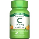 Nature's Truth C with Rose Hips 1000mg | 60 Kaplamalı Caplets | Vegan, Non-GMO & Gluten Free Supplement C