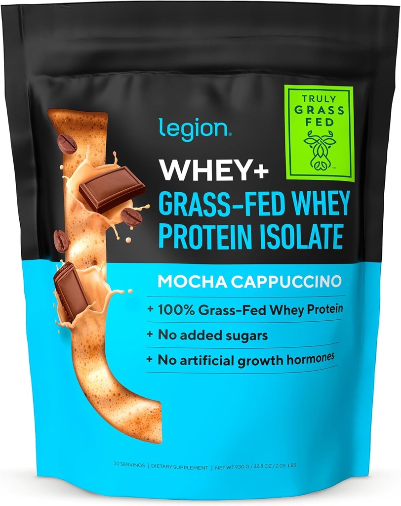LEGION Whey+ Protein Whey Isolate from Grass Fed İneks - Whey Protein Isolate Toz Low Calorie, Non-GMO, Sugar Free, Lactose and Gluten Free, All Natural Protein Toz for Men & Women 30