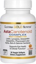 California Gold Beslenme Astaxanthin Carotenoid Kompleksi, Lutein, Lycopene, Astaxanthin, 30 Veggie Softgels