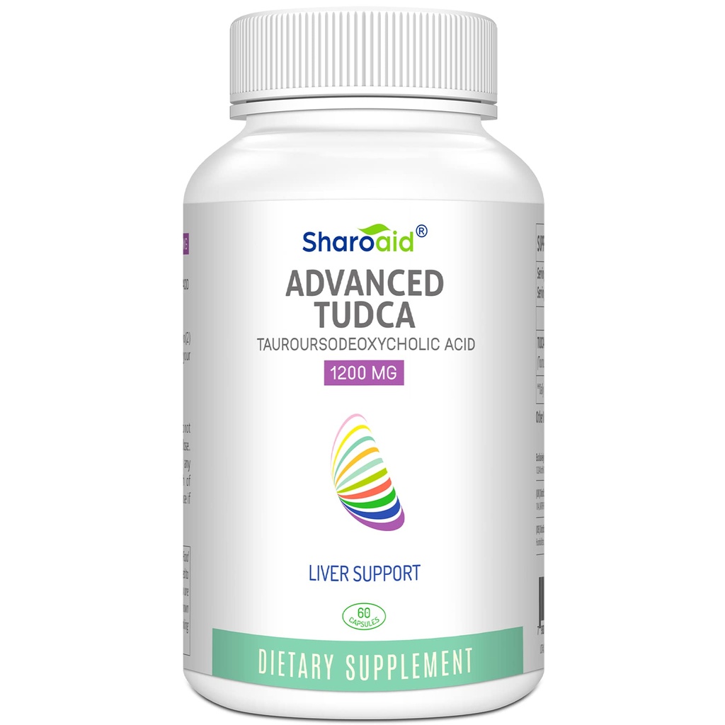 TUDCA Liver Support Supplements 1200 mg-Third Party Tested-High Strength Formula-Bile Salts for Liver Detox Cleanse-Vegan Capsules for Liver,Kidney,Gallbladder Health,1 Şişe-60 Capsules
