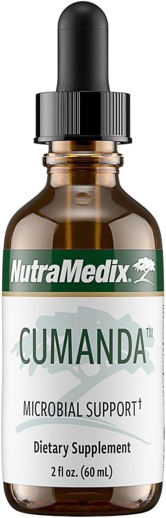 NutraMedix Cumanda Sıvı Immune Support Supplement - Herbal Tincture Microbial, Digestive & Gut Health for Women & Men - Huacapurana Tree Bark Ekstraksiyon (2oz / 60 ml) ile Made