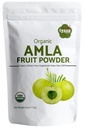 Βιολογική σκόνη φρούτων Amla, σκόνη μούρων Amalaki, Trial pack των 4 ουγγιάς/112 gm, USDA Organic, Ακατέργαστη Superfood για το δέρμα και τα μαλλιά, Resealable Pouch των 4 oz