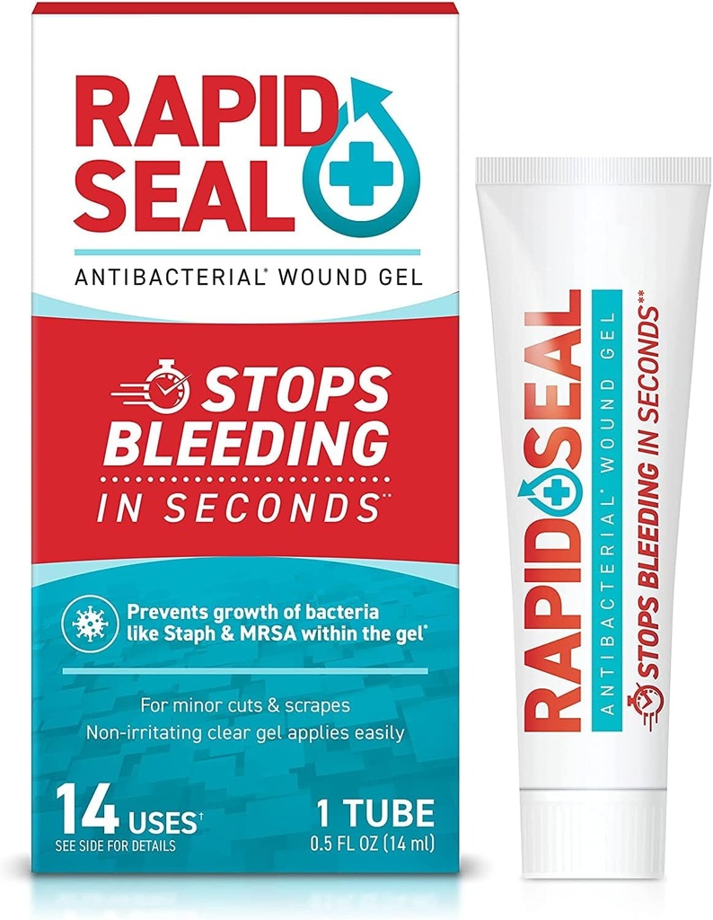 Yara Gel (1 Tube) | İkincilerde Bleeding durdurun | Cuts için ideal, Yararlı, Razor Nicks Acil İlk Yardım Tankları için