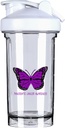 Pankretik Kanser Farkındalığı 18 Ounce Shaker Şişe İçecek Mixer Leak-proof Pre Workout Protein Shakes Meal Yenileme Shakes Şişes 500ML/18 Oz White &-1&-1&-1&-1&-1&-1