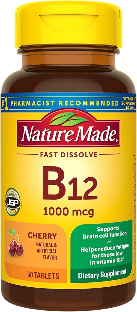 Doğa B-12 1000 MCG Sublingual, 50 Count (Pack of 3)