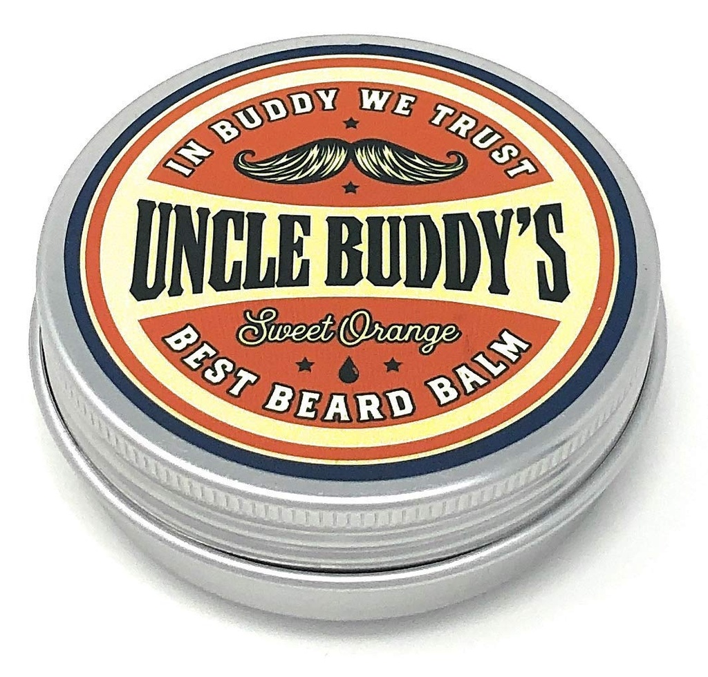 Buddy'nin En İyi Sweet Orange Beard Balm Leave-In Durumer for Control and Style, Discovers Beard growth and Health, 2 oz