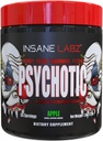 Insane Labz Psychotic, High Stimulant Pre Workout Toz, Extreme Lasting Energy, Focus and Endurance with Beta Alanine, Kretine Monohidrat DMAE, 35 Srvgs (Apple)
