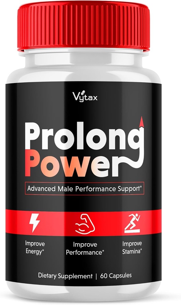 Prolong Power Pills Supplement, Pro Long Power Men's Capsules Plus Gelişmiş En Güçlü Vitamin Formula Pastillas, Peak Performance Energy Male All Natural Support Capsulas Health (60) Count