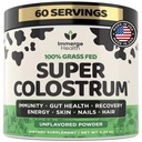 Super Colostrum Grass Fed Bovine Colostrum Toz Bloating, Immune, Enerji, Gut Health Saç, Skin ve Nails Colostrum Tamam | 50 IgG Cow Colostrum for Humans | Superfood for Women and Men
