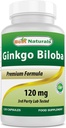 En İyi Doğal Ginkgo Biloba 120 mg 120 Capsules