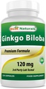 En İyi Doğal Ginkgo Biloba 120 mg 120 Capsules