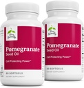 Terry Natural Pomegranate Tohum Yağı - Cardiovascular Sağlığı Desteklemek için Diyet Supplement - Herbal Non-GMO Supplement with Omega-5 & Pomegranate Extract - 60 Softgels, 2 Pack