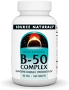 Source Naturals B-50 Kompleksi - Enerji Üretimini Destekler* - 50 mg - 100 Tablet