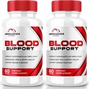 (2 Pack) Hemagenix κάψουλες, Hemagenix Advanced Blood Support Formula, Όλα τα φυσικά συμπλήρωμα για να διατηρήσει υγιή επίπεδα, επιπλέον χάπια δύναμη για τη συνολική ευεξία, επίσημες κριτικές (120 κάψουλες)