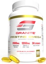 Granit Pristine Omega-3 Supplement, 2000mg Norveç Balık Petrol Supplements with EPA & DHA, Supports Joint, Heart, Brain, & Mood, Sustainable Sourced, Surface Tested (60 Softgels)