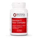 ΠΡΩΤΟΚΟΛΛΟ ΓΙΑ ΖΩΗ ΥΠΟΛΟΙΠΟ Gamma E Toco Complex - Βιταμίνη Ε 300mg - Αντιοξειδωτική Υποστήριξη - για Καρδιαγγειακή Υγεία & Εγκεφαλική Υγεία - με Τοκοτριενόλες - Χαλάλ & Γαλακτοκομικά Χωρίς - 90 Softgels