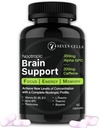 300 mg Alpha GPC & 200 mg Doğal Caffeine & Vitamins for Cognitive Health, Energy, Memory and Focus - Brain ATM (60 Capsules, 1-Month Supply)
