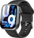TOZO AMOLED S6 Smart Watch 1.85" Ultra-Clear Ekran Dinamik Faces Bluetooth Çağrısı, 100+ Spor Mods Fitness Aktivitesi Sleep Monitor IP68 Sus Black