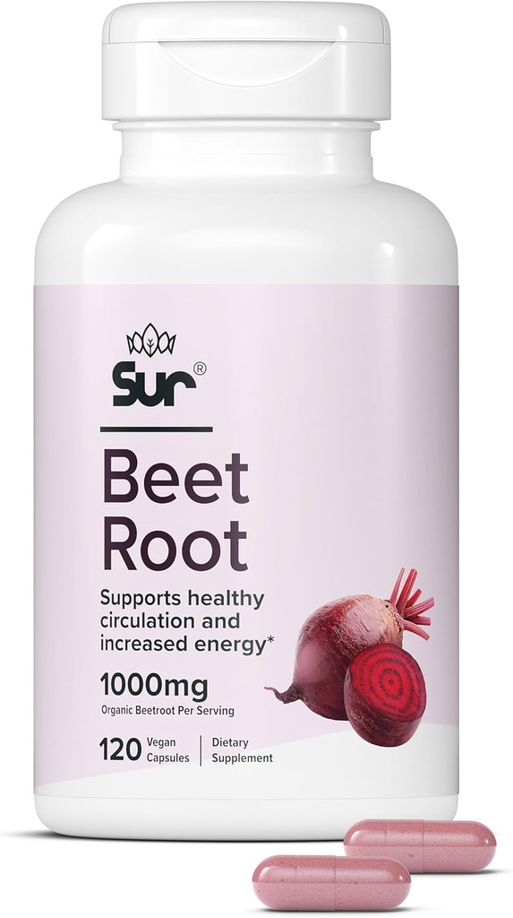 Sur Organik Arıt Kök Kapsülleri 1000 mg - Sağlıklı Beslenme ve Artan Enerji - Nitrik Çimento Superfood (120 Capsules)