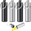 4parça Pill Case, Travel Pill Case, Beauty Pill Sahibi, Portatif Konteyner Mini Metal Davası,Küçük Portatif Su Pill Kutuları Açık Camping Travel için Tıp Şişesi