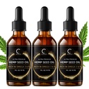 GPGP Green People 3 Pack Natural Hemp Oil Extract, Immune System Support, Support Focus and Energy, and Support Nighttime Activities, Pure Extract, Rich in Omega 3&6&9 Fatty Acids