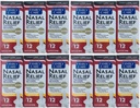 (12 paket) Nasal Relief Spray, 12 saat Pump Mist (Oxymetazoline HCL) 0,5 fl ozz