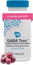 Neuorscience GABA Trex L Theanine Supplement - Calm Aid for Daytime Stress Support & Evening Relaxation - Chewable Grape-Flavored Tabletler - Vegan & Non-GMO (60 Tablet)