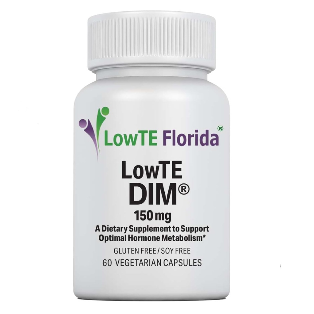 LowTE Florida DIM (150 mg) – Estrogen Balance & Hormon Destek Supplement for Women Ages 60+ | Detox Cleanse | Anti-Inflammatory | Non-GMO | Gluten-Free | Soy-Free |