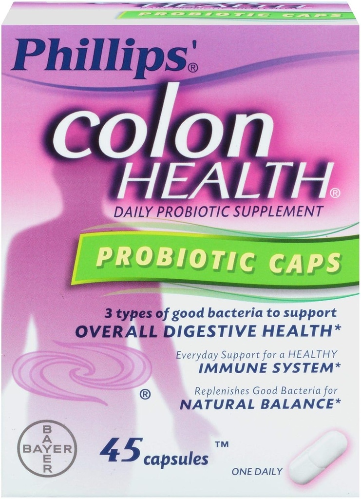 Phillips Colon Health, Probiyotik Caps, 45 ct.