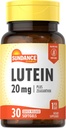 Sundance Lutein 20 mg | 30 Softgels | Zeaxanthin | Non-GMO ve Gluten Free Supplement Supplement
