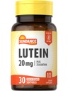 Sundance Lutein 20 mg | 30 Softgels | Zeaxanthin | Non-GMO ve Gluten Free Supplement Supplement