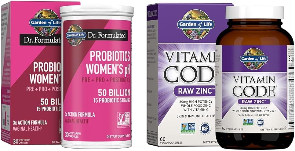 Life Dr. Daily Complete Prebiyotiks, Probiyotiks & Postbiyotiks for Women's Health with çinko for Immune Support, 30 Day Supply
