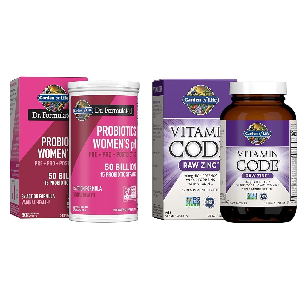 Life Dr. Daily Complete Prebiyotiks, Probiyotiks & Postbiyotiks for Women's Health with çinko for Immune Support, 30 Day Supply