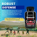 Immune Support Supplement - 10in-1 with Echinacea, Elderberry,,, Turmeric with çinko, C, E, B6 & L-Glutamine, 4.8 Milyar C Probiyotik for Yetişkinler