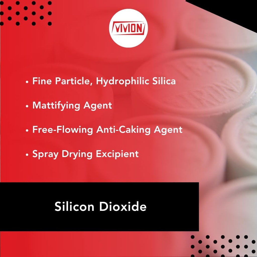 Silikon Dioksit Toz - Bulk 25 lb - Sipernat 22S Farm Grade Milled Precipitated Silica - Moisture-Absorbing Anticaking Flow Agent - Sprey Kurutucu Excipient