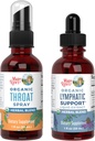 MaryRuth Organics Throat Spray (Unflavored) & Lymphatic Cleanse Drops | USDA Organik, Clean Label Project  Valid® | Throat Relief, Immunity & General Health | Vegan, Gluten Free, Non-G