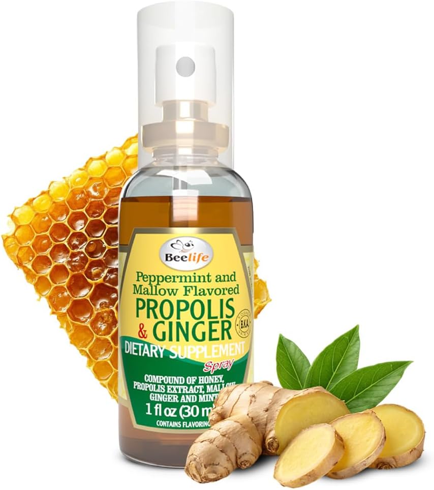 Arılife Propolis Throat Spray – Soothing Honey & Ginger Propolis - Natural Immune Support & Sore Throat Relief, Antisoxy, Rich in Flavonoids & Artepillin C, No Sugar, Gluten-Free - 1Pack, 30 ml