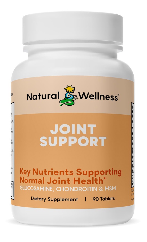 Doğal Wellness Glucosamine Chondroitin ile MSM ve Turmeric Supplement – Ortak Sağlık, Hareketlilik ve Cartilage Güçlü – Glucos MSM Tabletleri Flexability – 90 Count