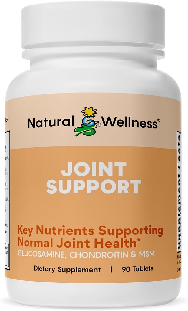 Doğal Wellness Glucosamine Chondroitin ile MSM ve Turmeric Supplement – Ortak Sağlık, Hareketlilik ve Cartilage Güçlü – Glucos MSM Tabletleri Flexability – 90 Count
